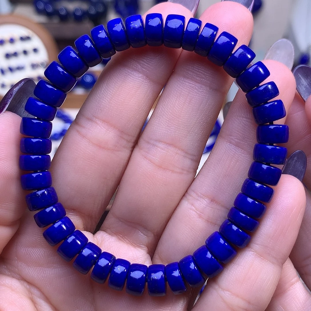 阿***哦青金石未镶嵌8m药片精品