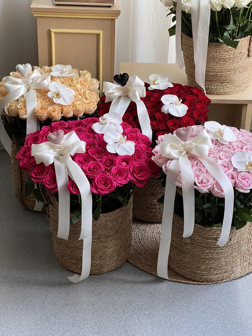 【花园时光】带耳花篮鲜花复古花店diy花艺资材编织ins风草编抱抱桶