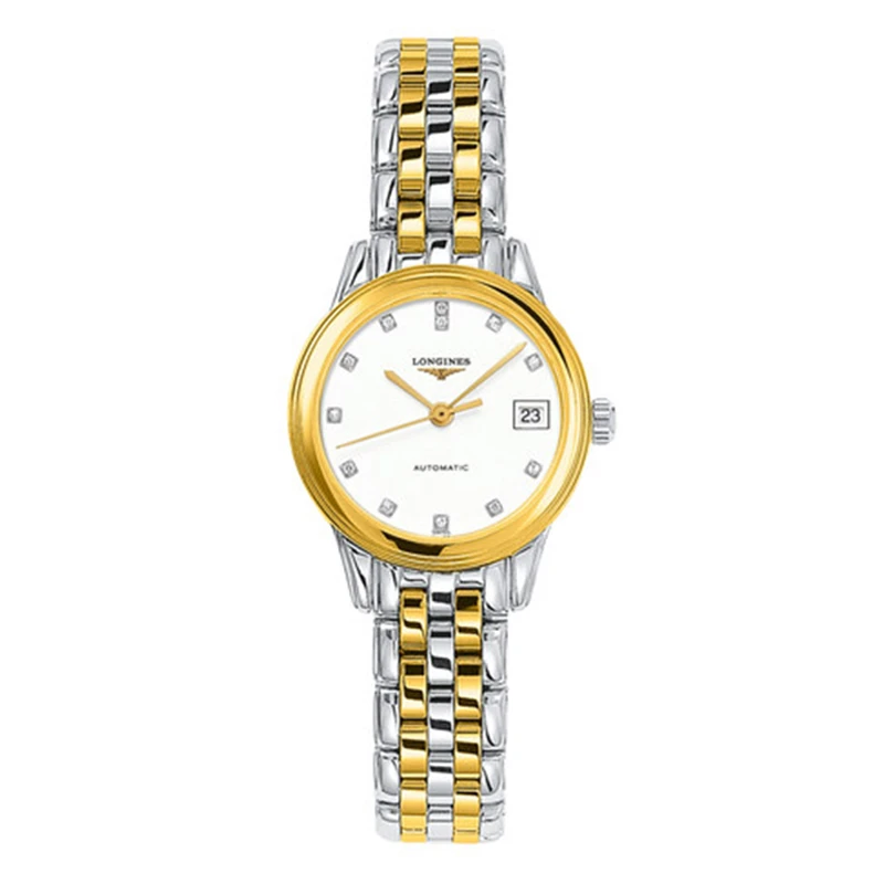 99新 Longines/浪琴  26mm 军旗系列 自动机械女款腕表单表原盒