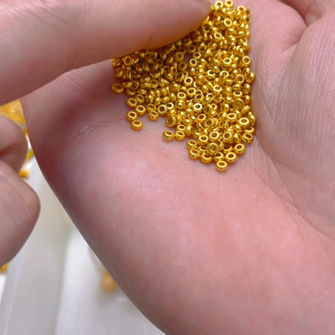 锆石铜合金算盘珠隔片3mm10颗