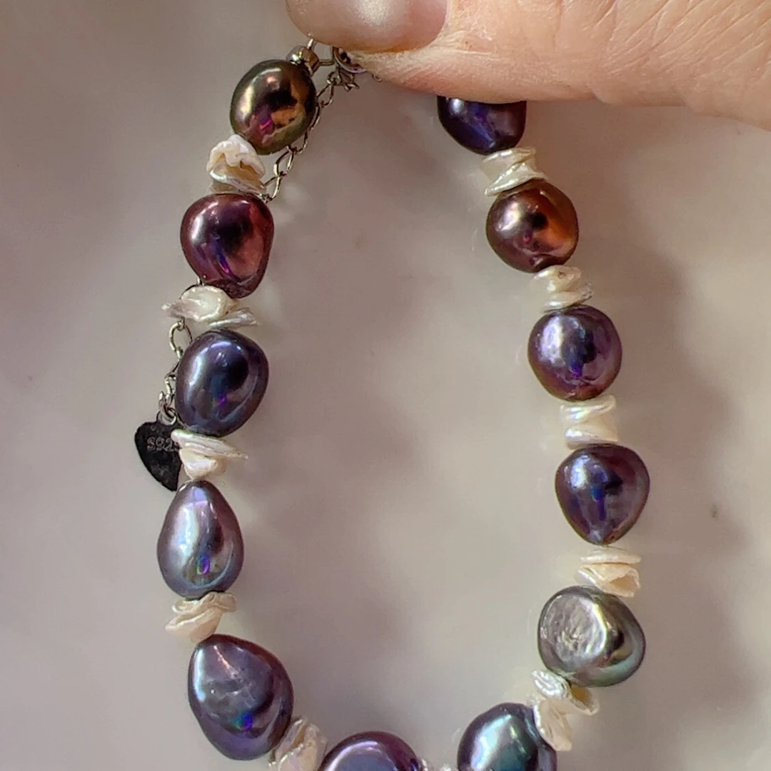 淡水珍珠手绳合金781