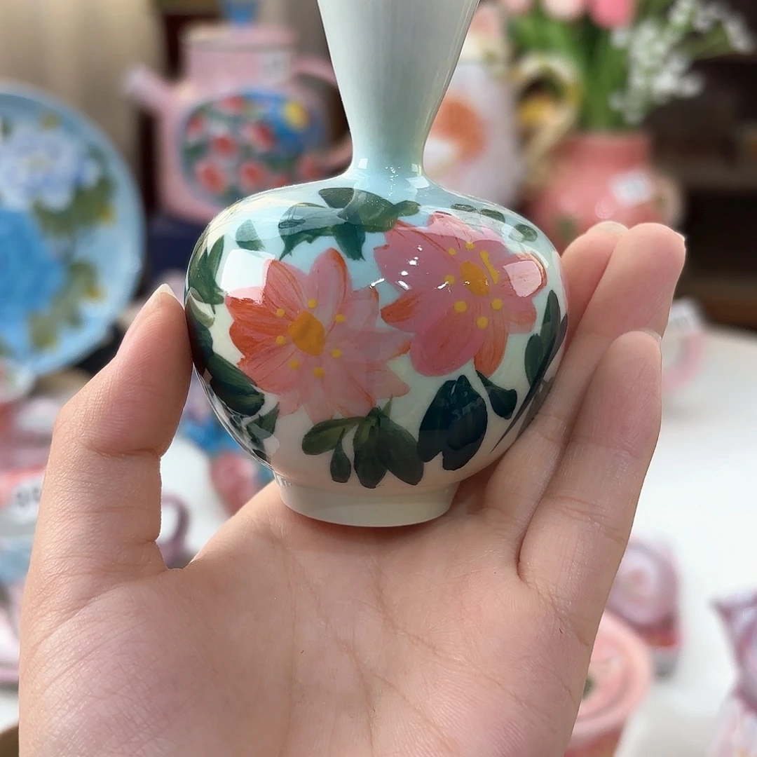 景德镇手绘高温釉下彩陶瓷茶具