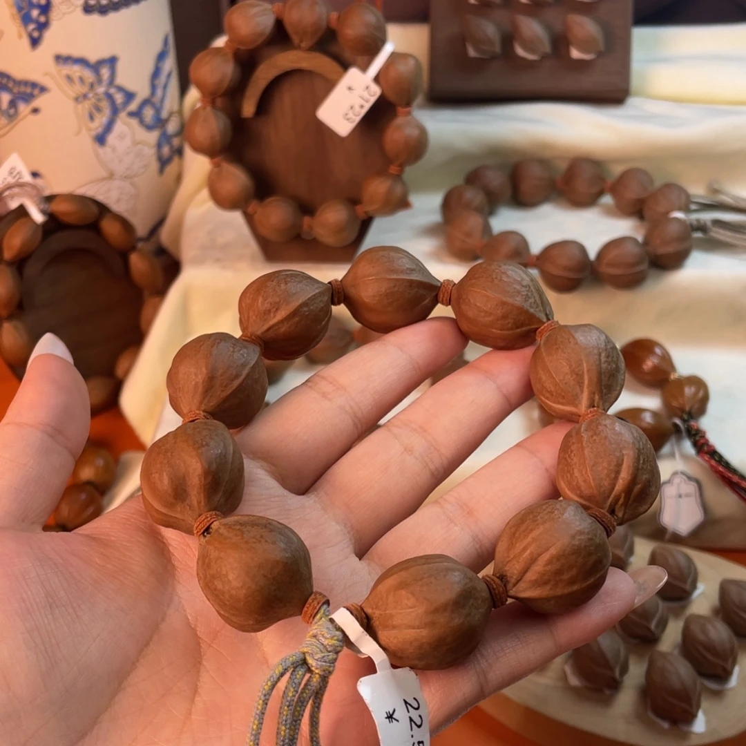 自***由手串/手链橄榄核22.527梅林铁核