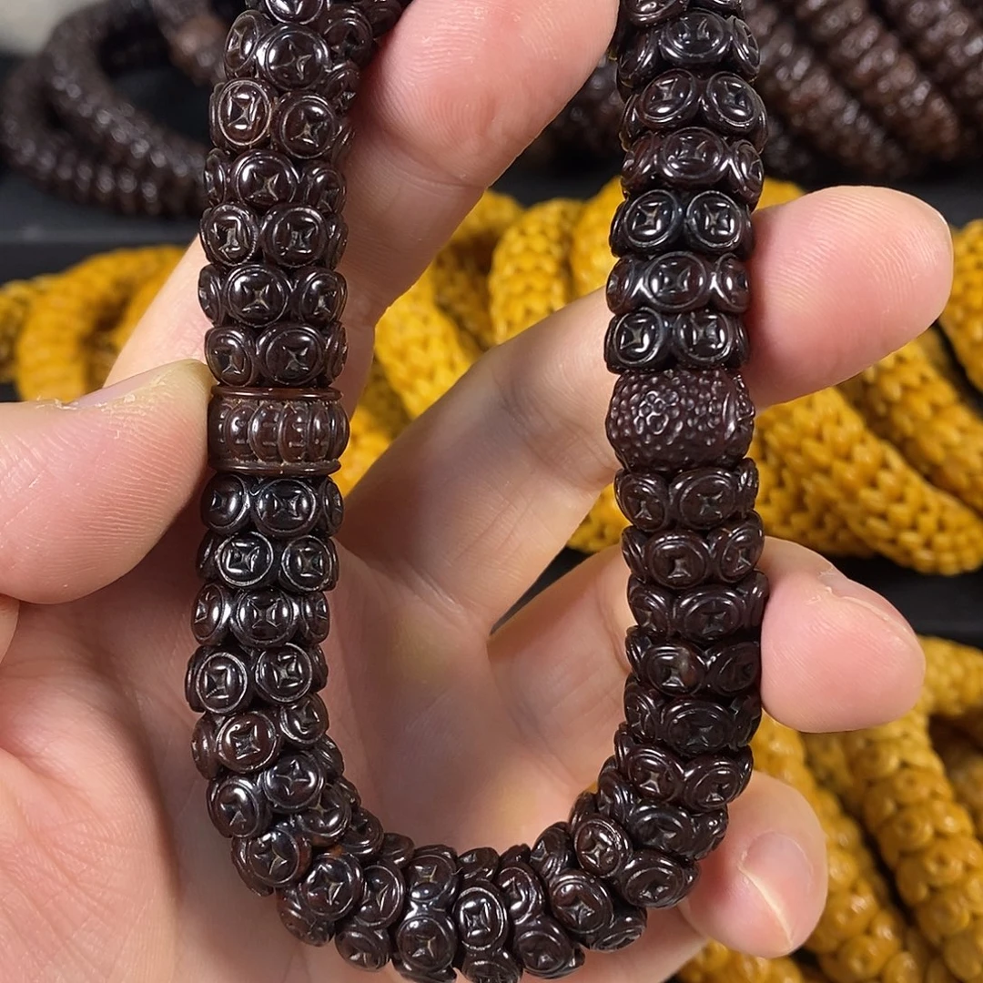 紫金鼠手串配饰钱币13