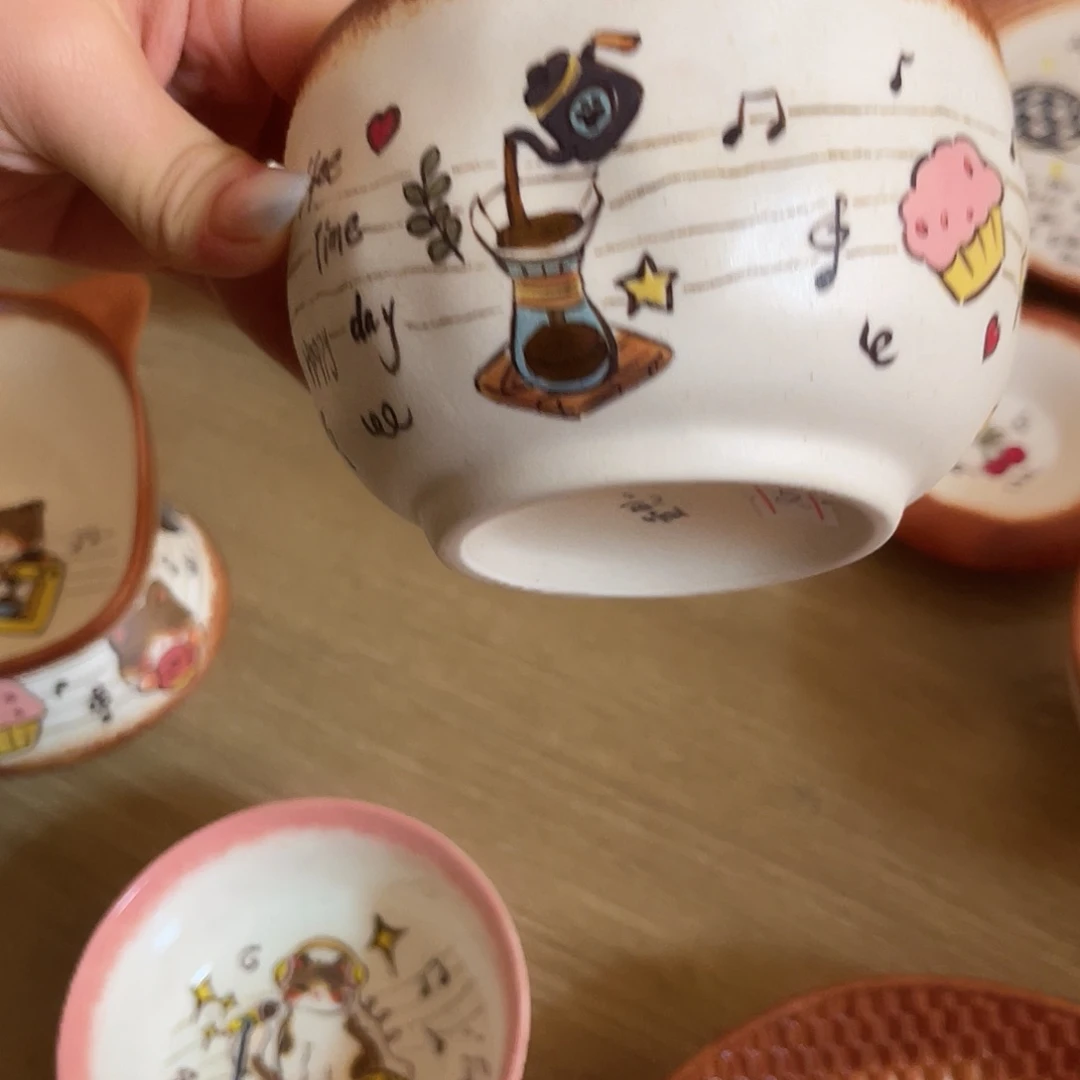 傲***寒景德镇陶瓷可爱手绘杯