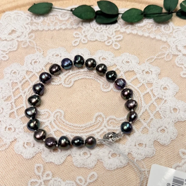 90新 【六六中古】孤品淡水珍珠手链as1632手围19