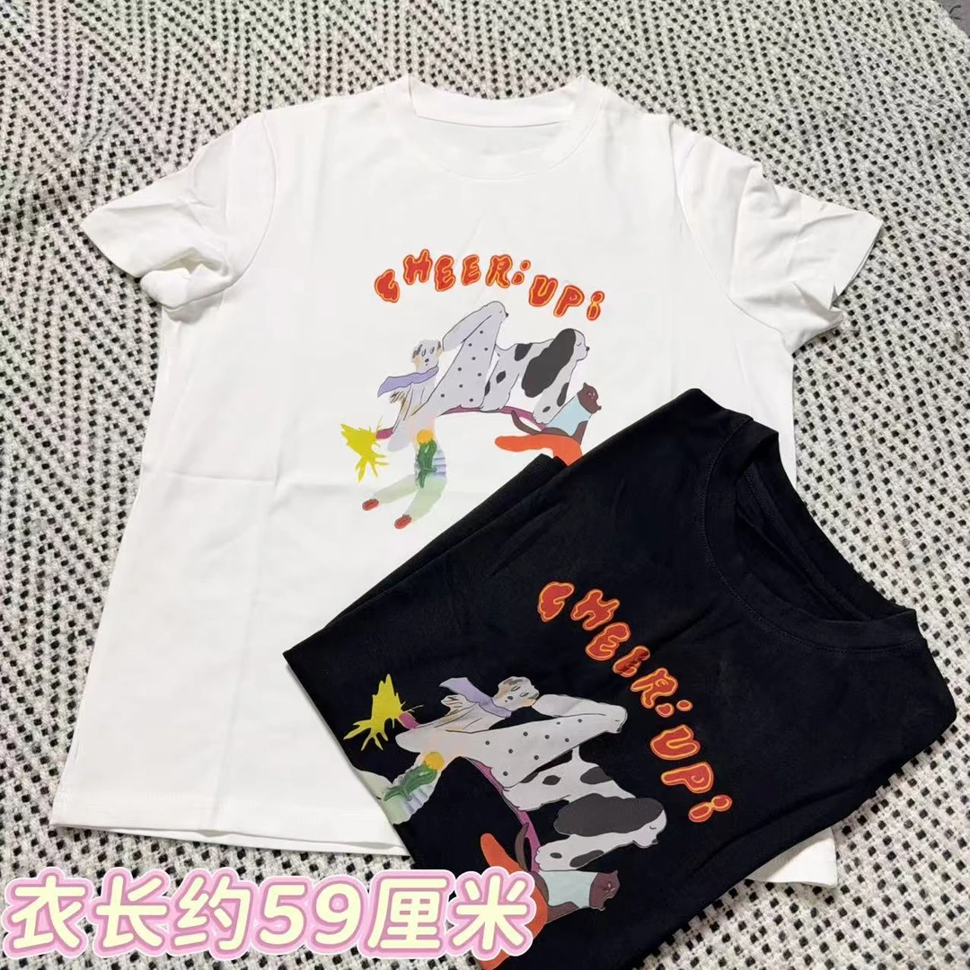 <小勋优选>2538字母卡通狗狗印花半袖T恤（预售）