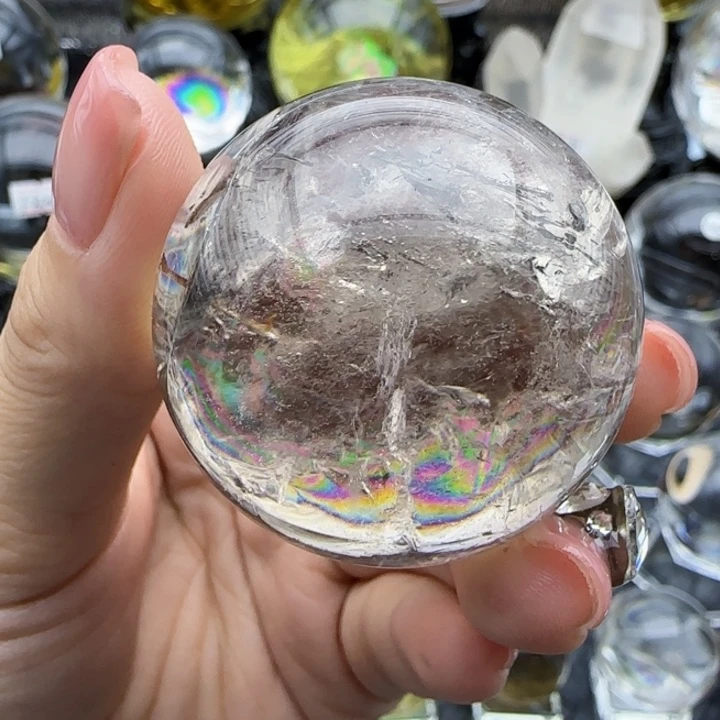 天然水晶球O1未镶嵌水晶天然4公分