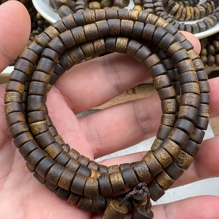赵***钱沉香手串张勺子手串19克加