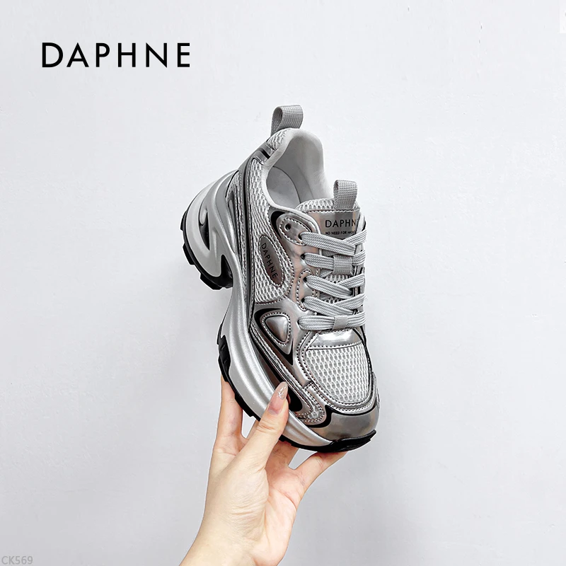 Daphne/达芙妮老爹鞋女ins潮2025冬季新款时尚百搭厚底休闲运动鞋