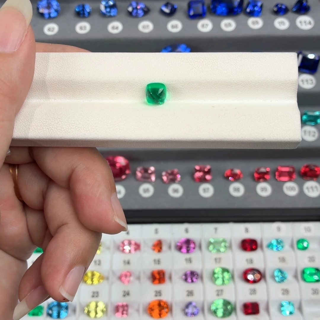 一***雪合成（培育）祖母绿裸石1.84