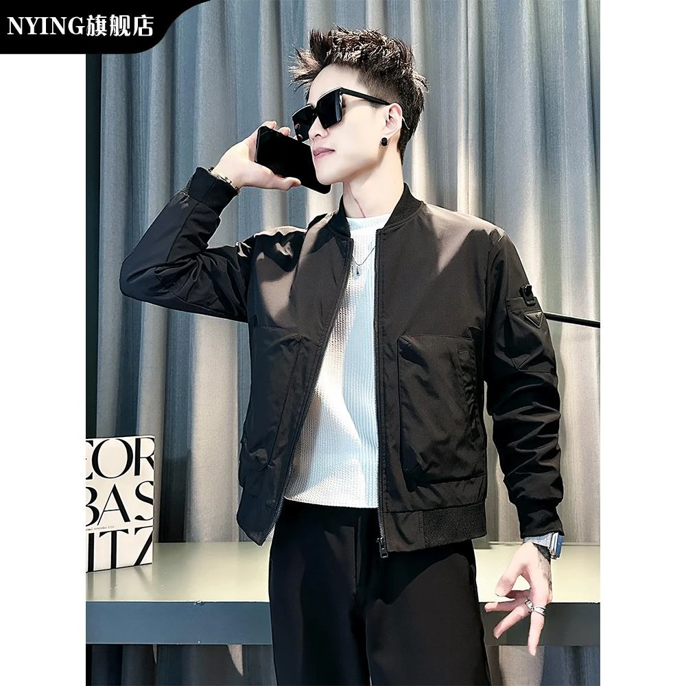 NYING棒球制服夹2025年秋冬男士新款独特潮流的高端帅气秋季夹克