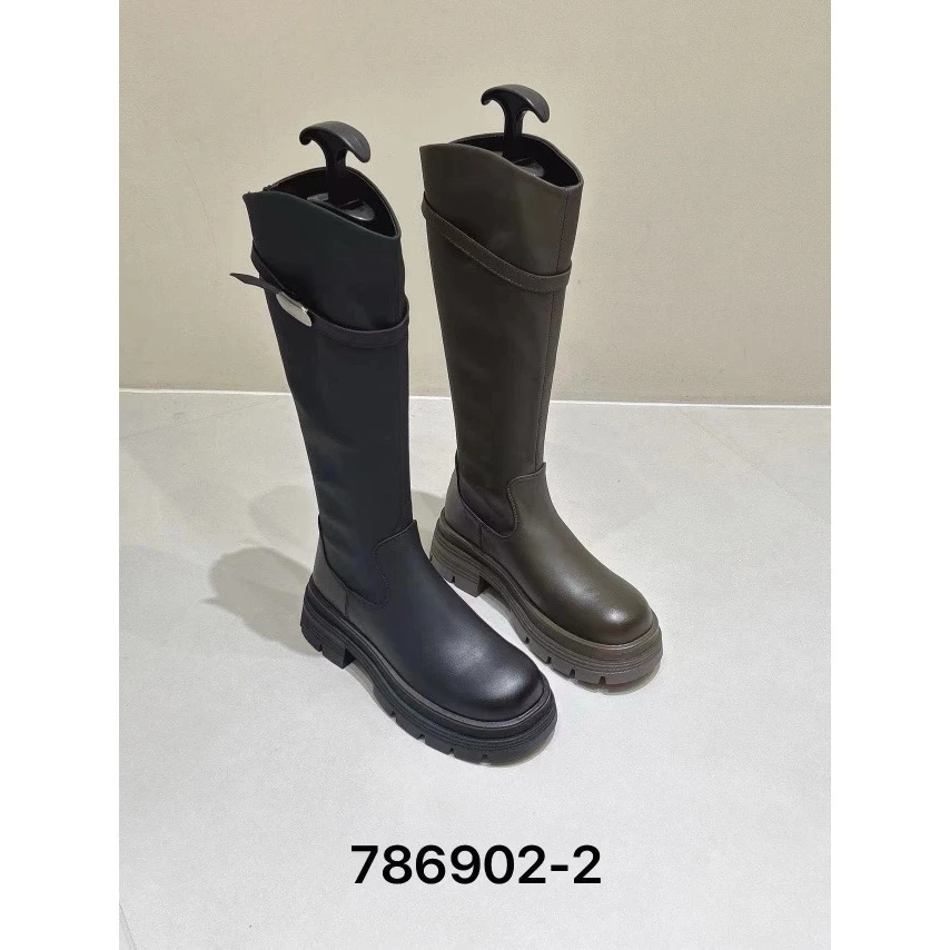 新款厚底时尚长筒靴786902-2