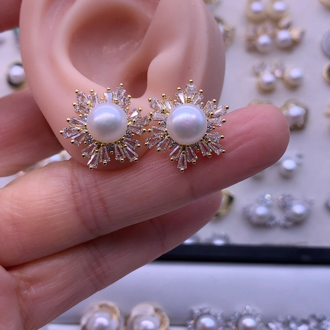 【闪购商品】淡水珍珠耳饰合金