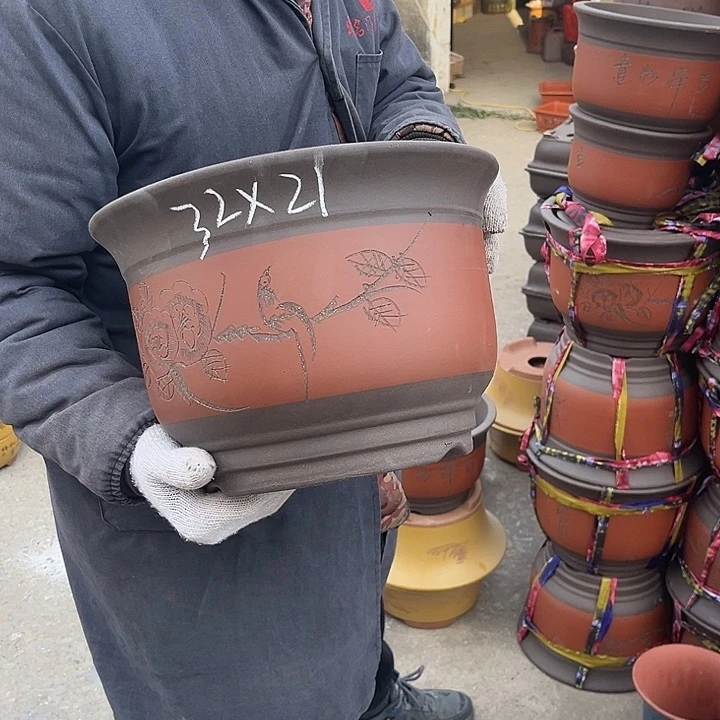 紫砂紫砂花盆也在