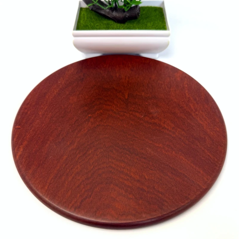 缅甸花梨木隔热垫中式茶垫杯垫实木茶具整木垫碗垫盘垫20*1cm