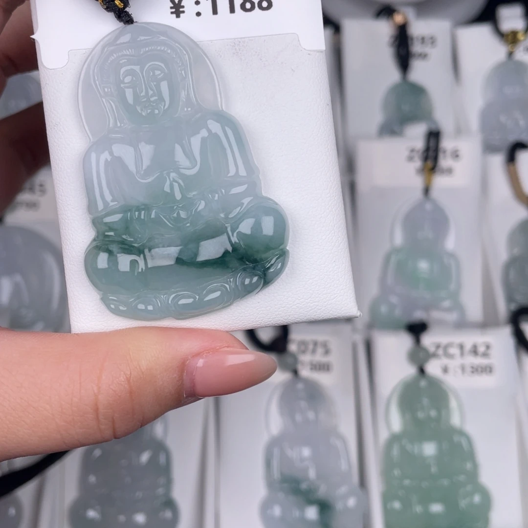 翡翠未镶嵌颈饰zw161