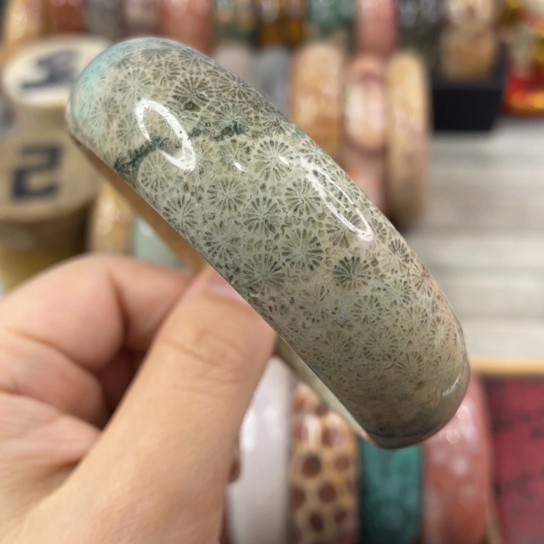 未镶嵌手镯硅化玉