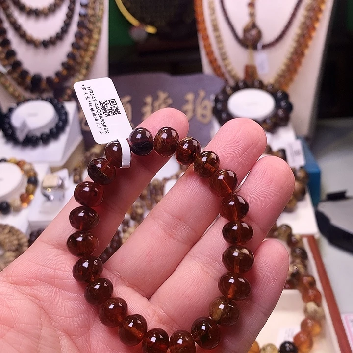 琥珀未镶嵌裸石10+血蜡147