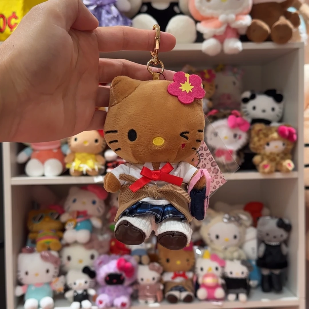 毛绒黑皮学生妹kt挂件