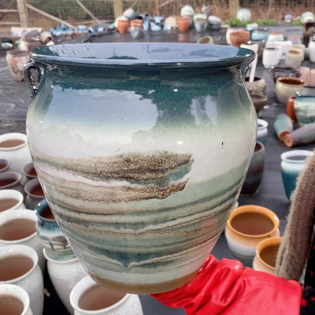 红陶口23高26瑕疵～