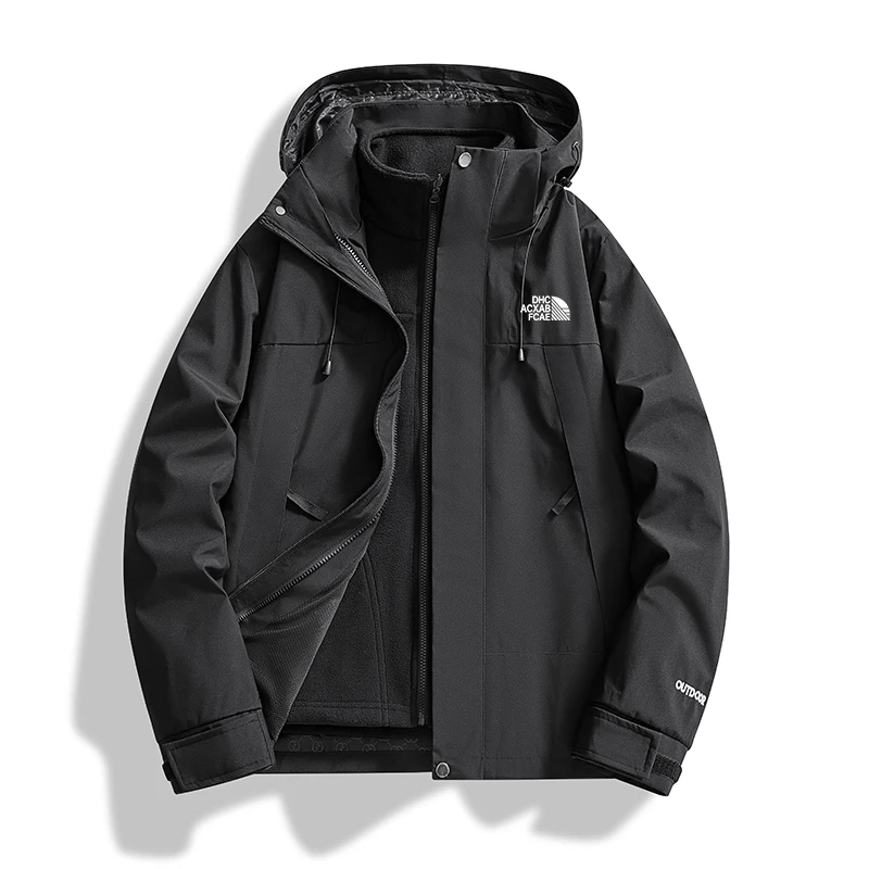 北面星球三合一两件套可拆卸户外冲锋外套男女同款防水防风服TT