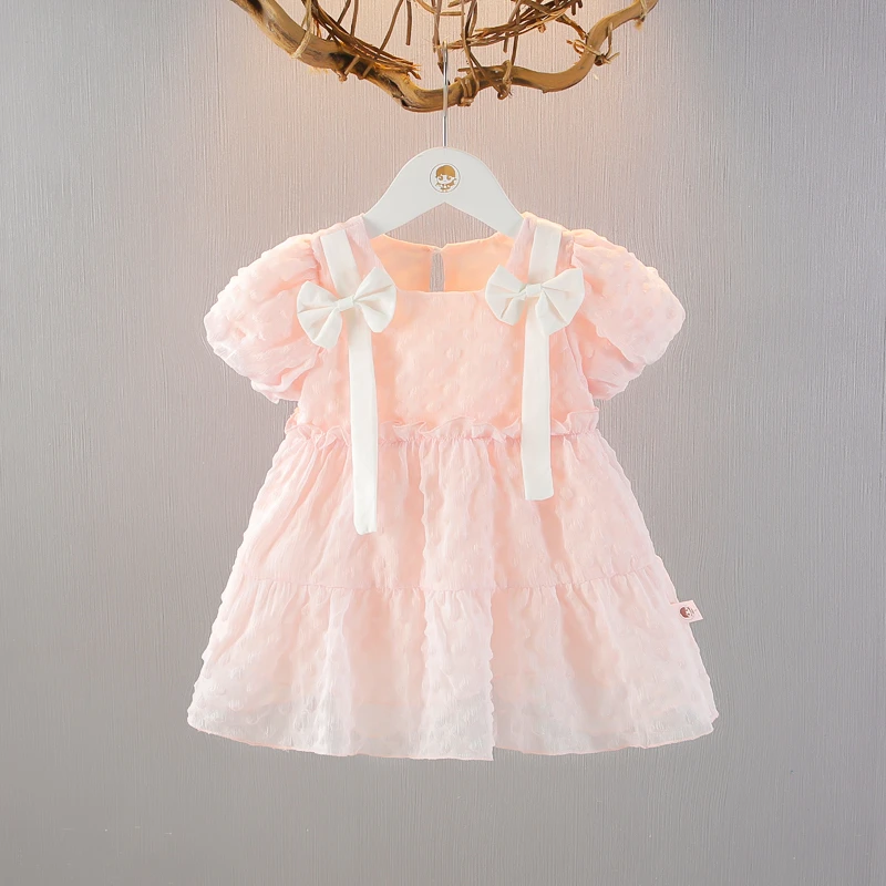 女童夏装连衣裙夏季新款女宝宝洋气薄款公主裙小女孩短袖裙子新潮