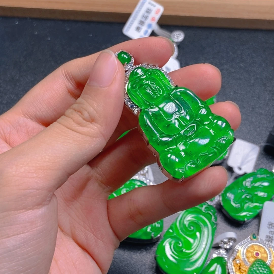 翡翠未镶嵌吊坠(不含链)