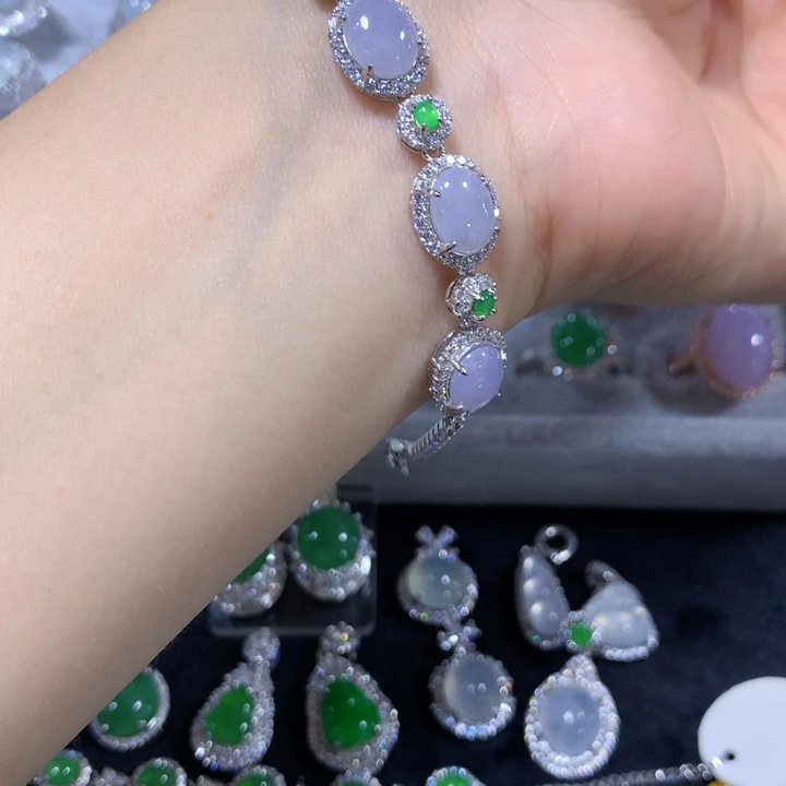 颈饰未镶嵌翡翠翡翠手链
