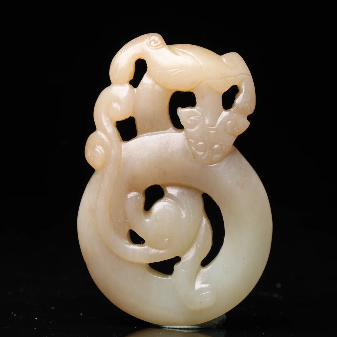 和田玉龙纹佩 Q   Y250300800082