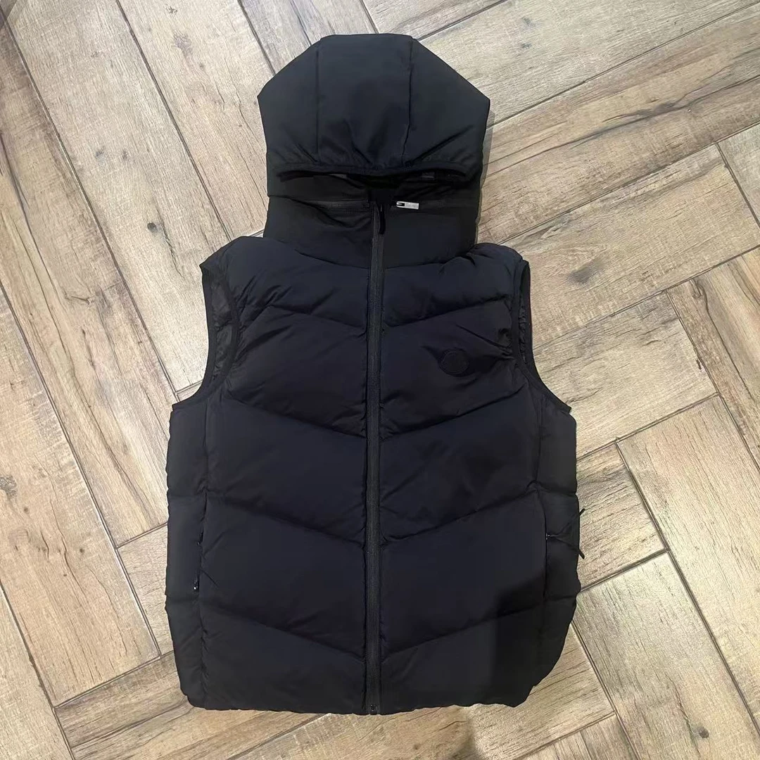 MO黑色黑标羽羽男士马甲