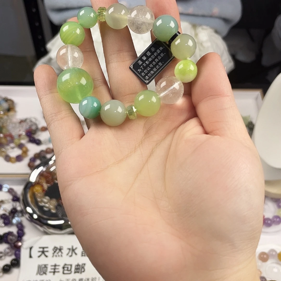 水晶手链银S925镶嵌