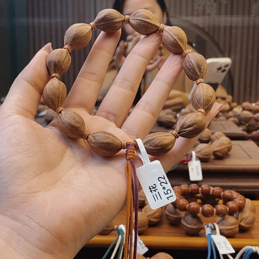 手串橄榄核尛*人原生态正宗梅林铁核