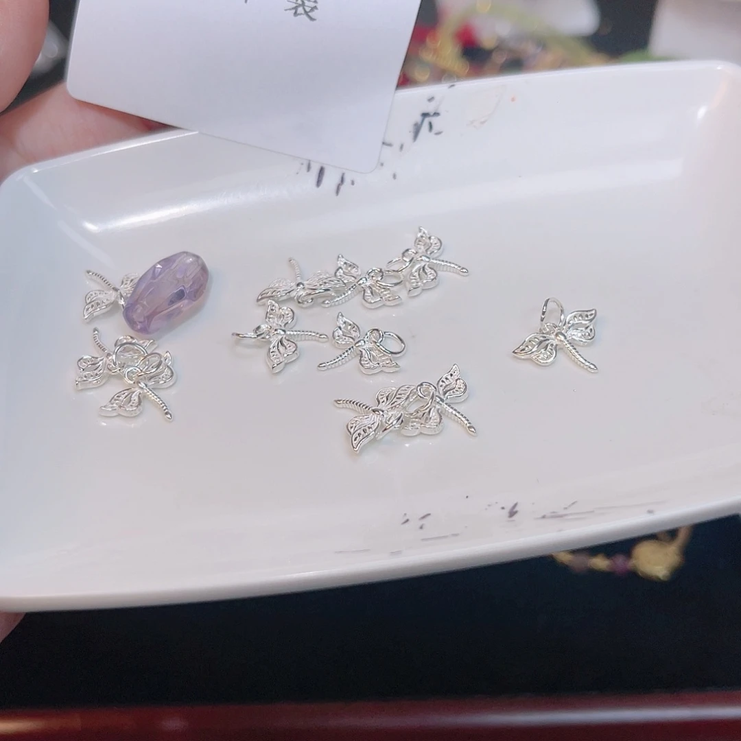 紫晶珠宝半成品银S925镶嵌255