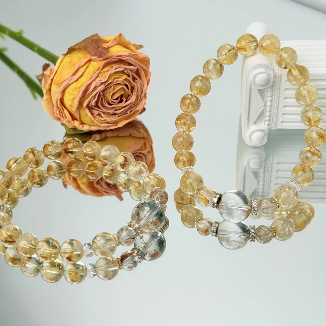 【招手来财】黄塔晶绿幽灵8-12mm面小仙多样性发其一Z