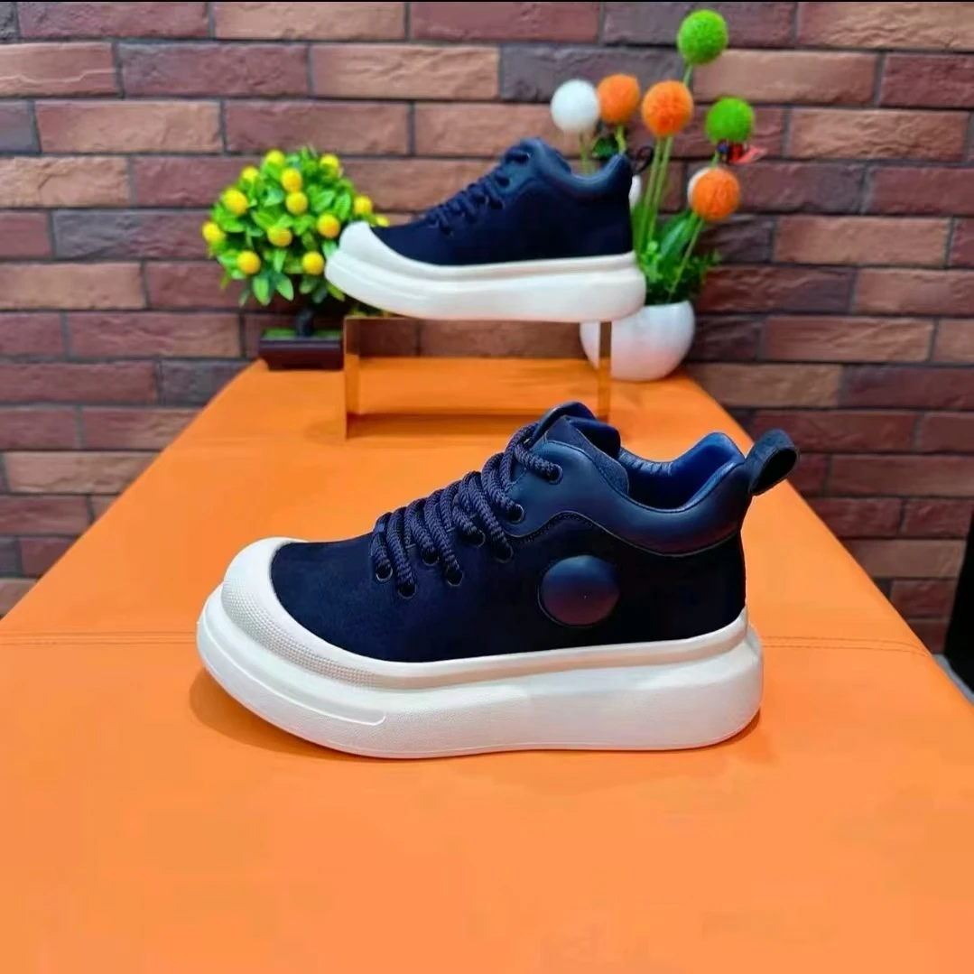 冬季新款男士高帮棉鞋厚底舒适百搭加绒保暖雪地靴系带运动休闲鞋