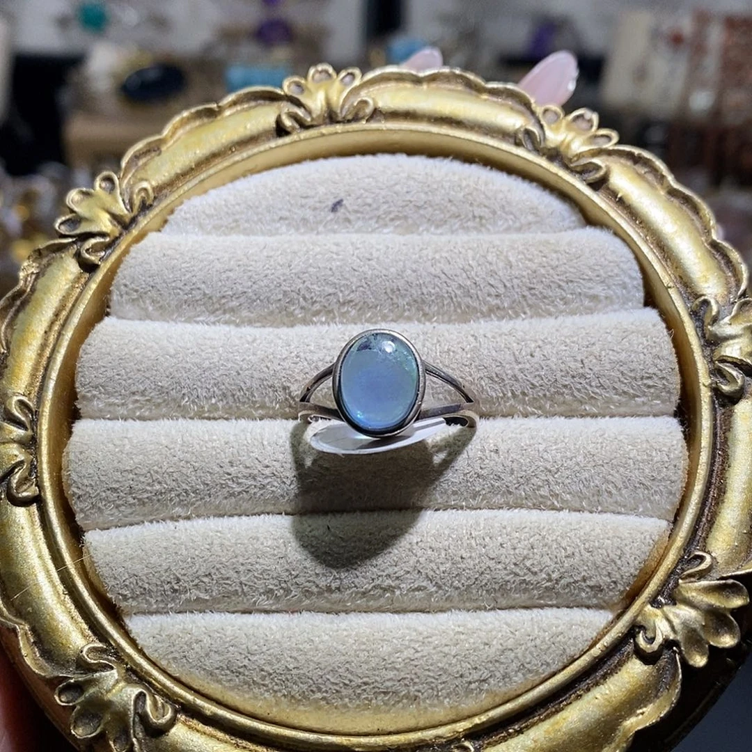 水晶银S925镶嵌戒指