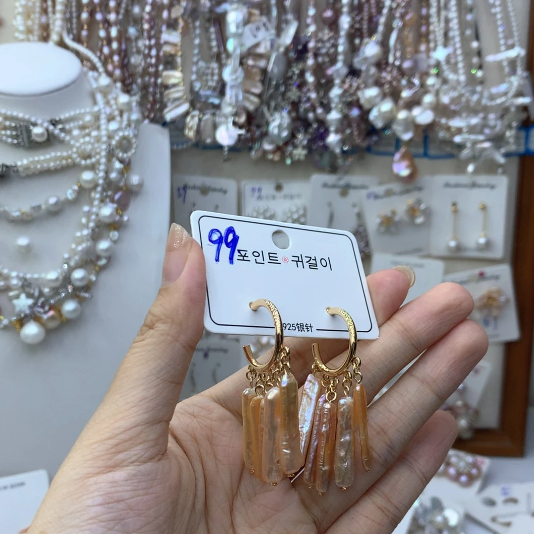 淡水珍珠银S925镶嵌颈饰