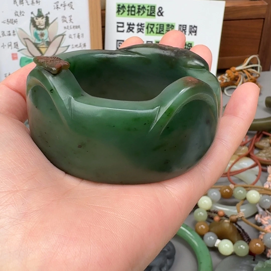 和田玉未镶嵌颈饰回流不退55.5