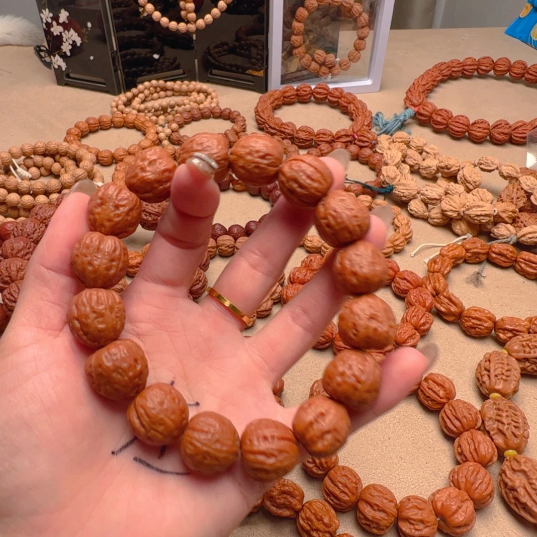 才***才文玩核桃吊坠小光头