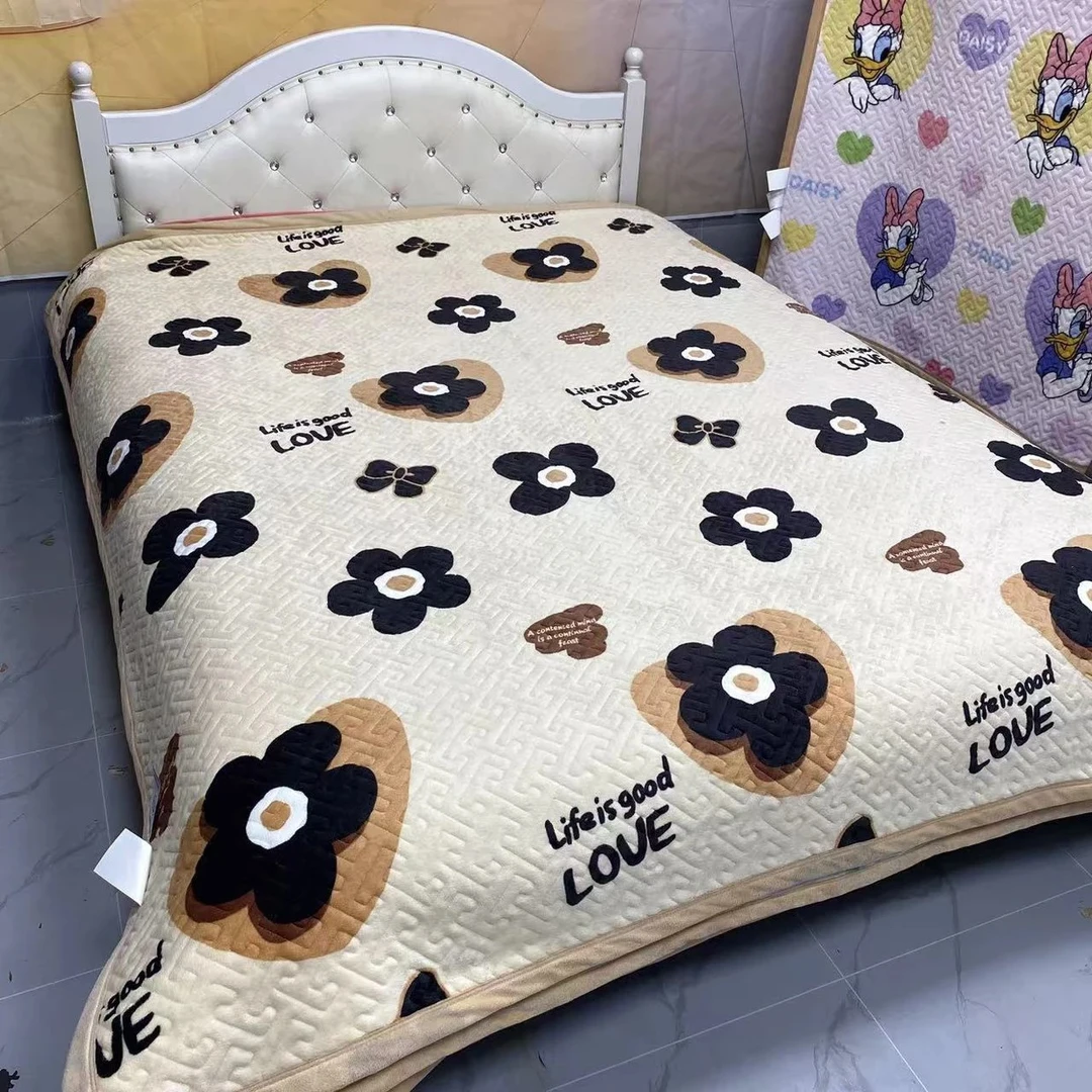 母婴级A类加厚加密绗缝宝宝绒牛奶绒