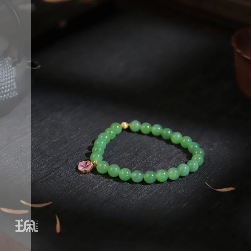 江月诗|和田玉*手串*18K金镶嵌XYC24042508多样性发其一