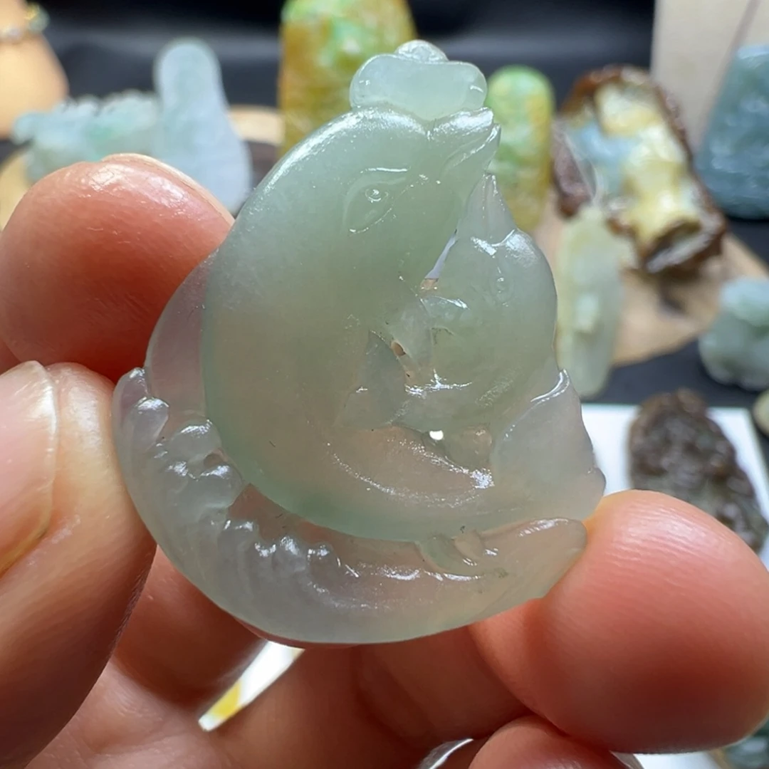 定制翡翠未镶嵌缅甸翡翠Ａ货挂件