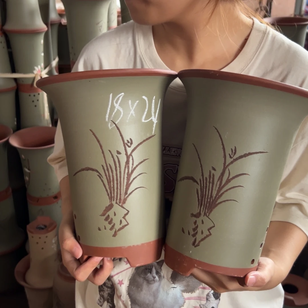 宜兴川阁紫砂花盆