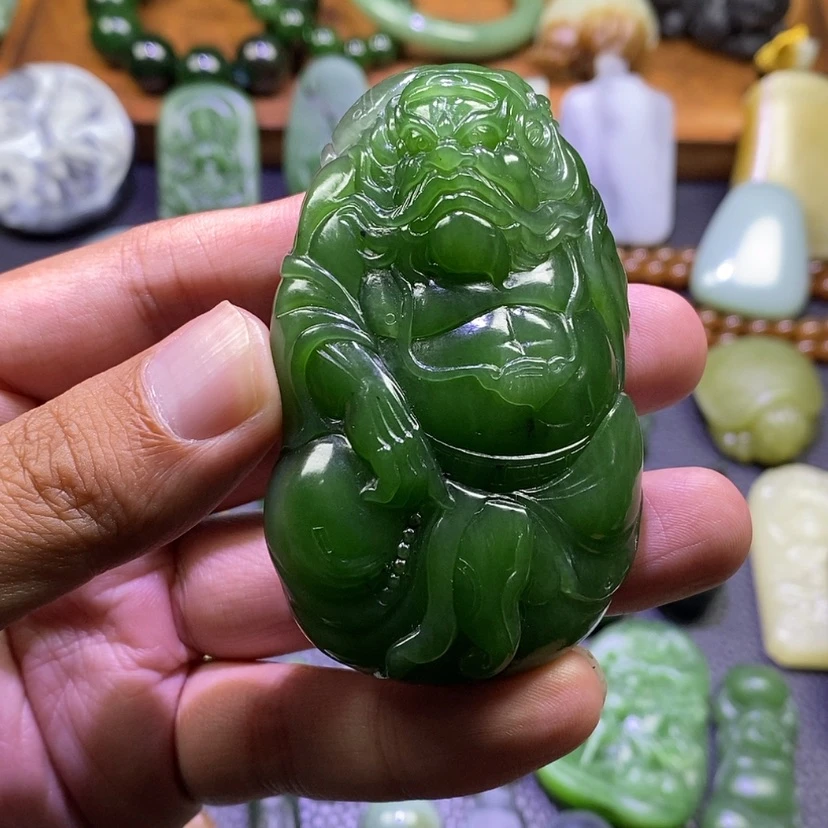 【闪购商品】未镶嵌和田玉（碧玉）挂件