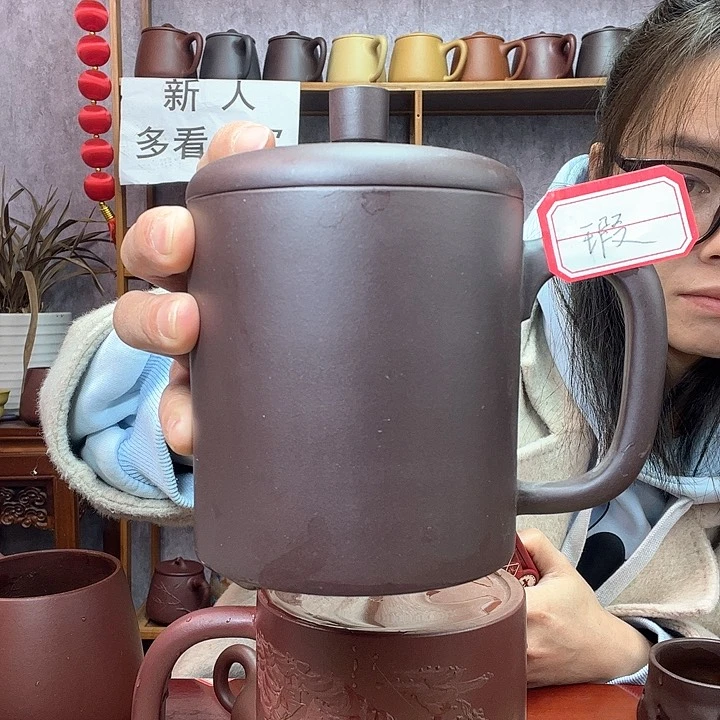 紫砂茶杯原矿紫砂杯