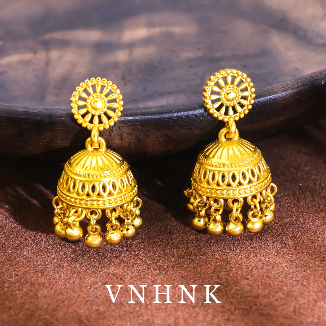 铜合金耳饰 美可儿    Q218   金色小众气质百搭耳环