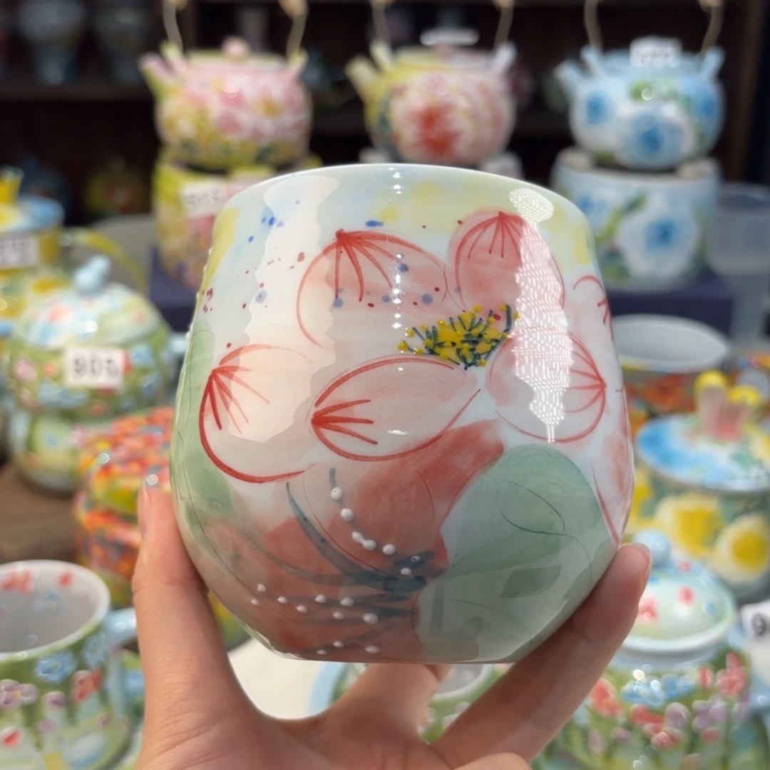 浮***✨景德镇手绘高温釉下彩陶瓷茶具