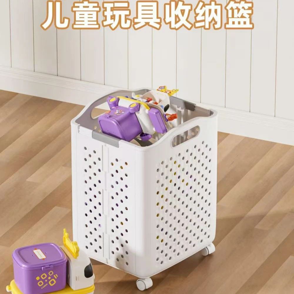 新品家用可折叠脏衣篮卫生间大容量可移动收纳筐卧室高颜值脏衣篓