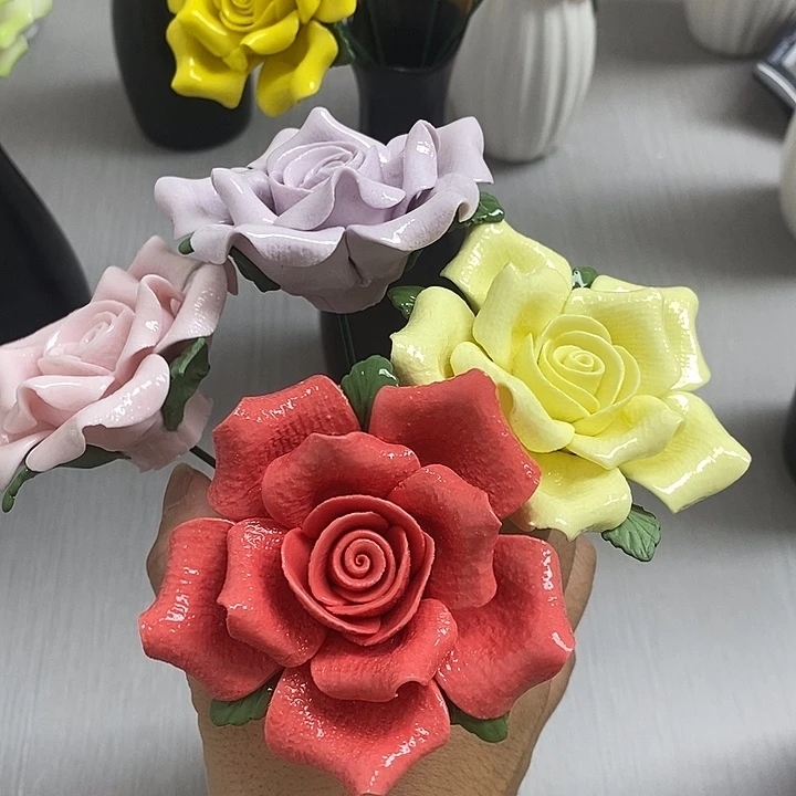 陶瓷陶瓷材料加工4朵